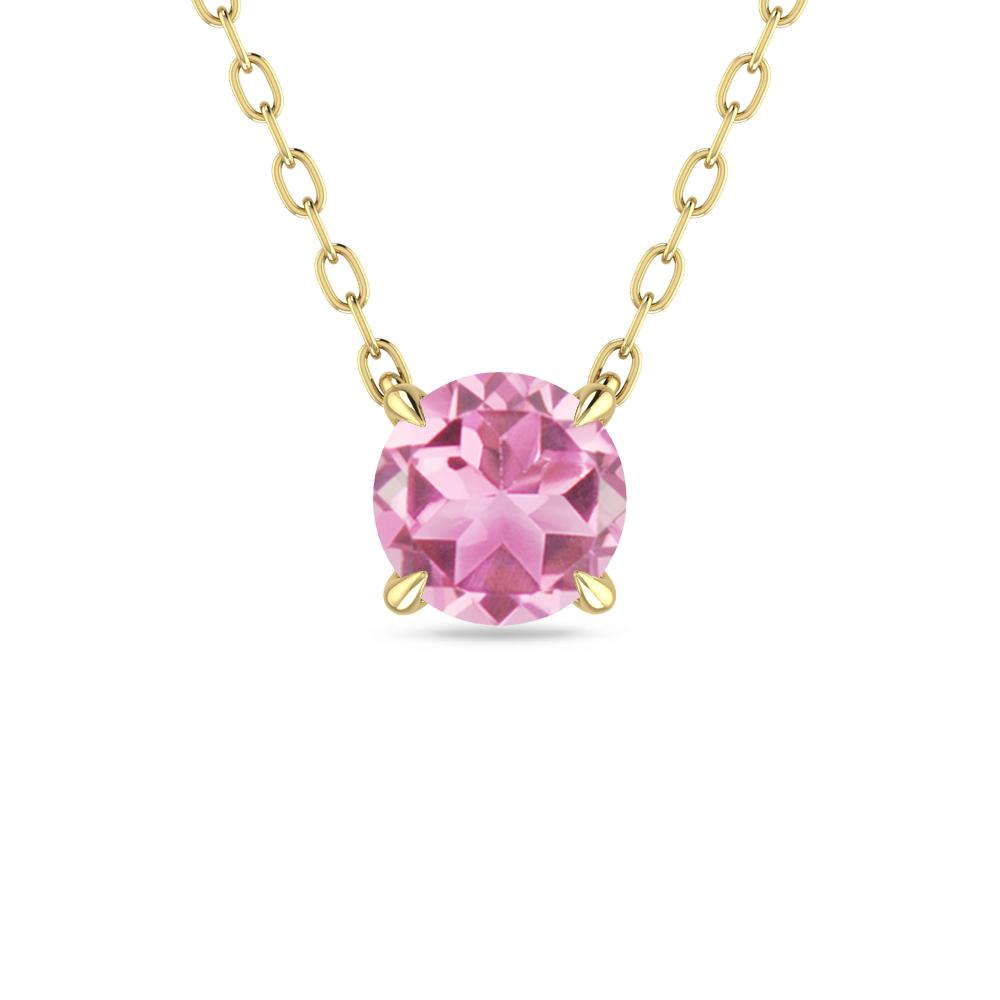 Yellow Gold - Pink Tourmaline