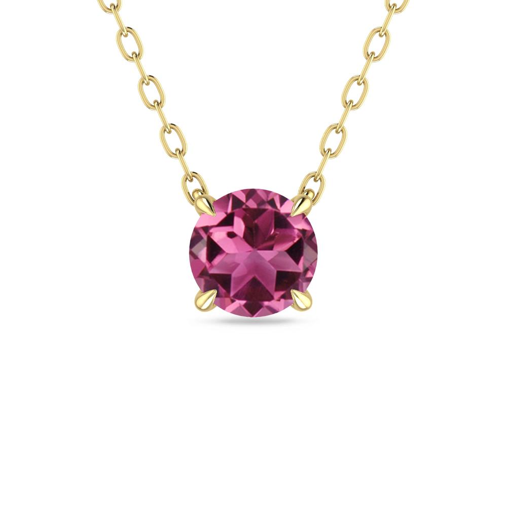 Yellow Gold - Pink Tourmaline