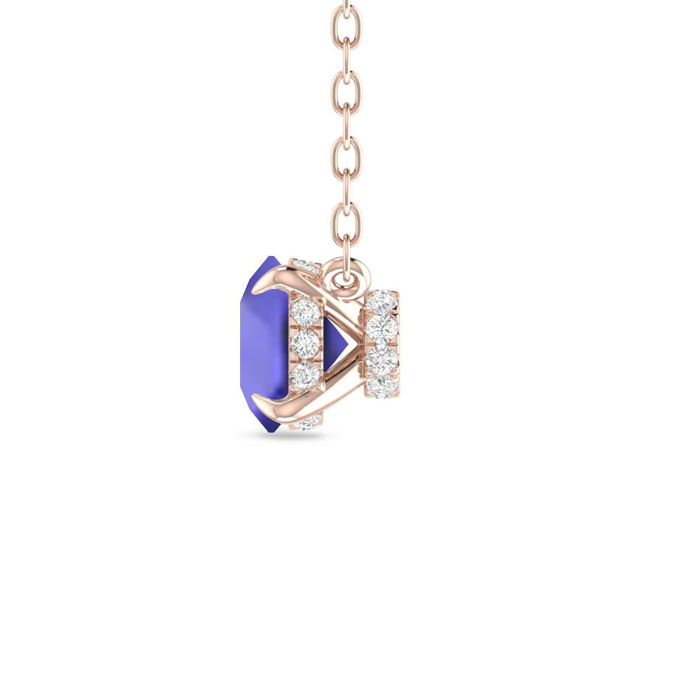 Rose Gold - Tanzanite