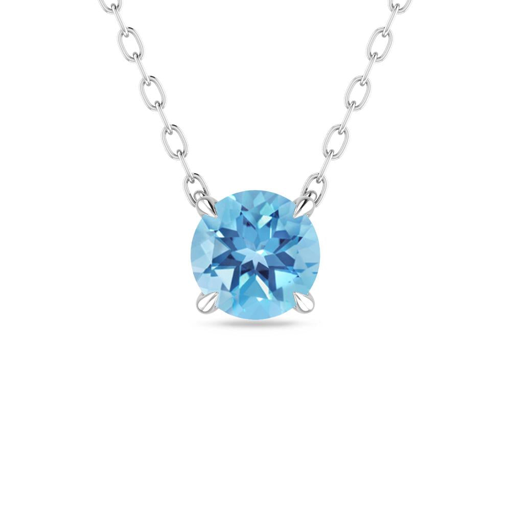 White Gold - Blue Topaz