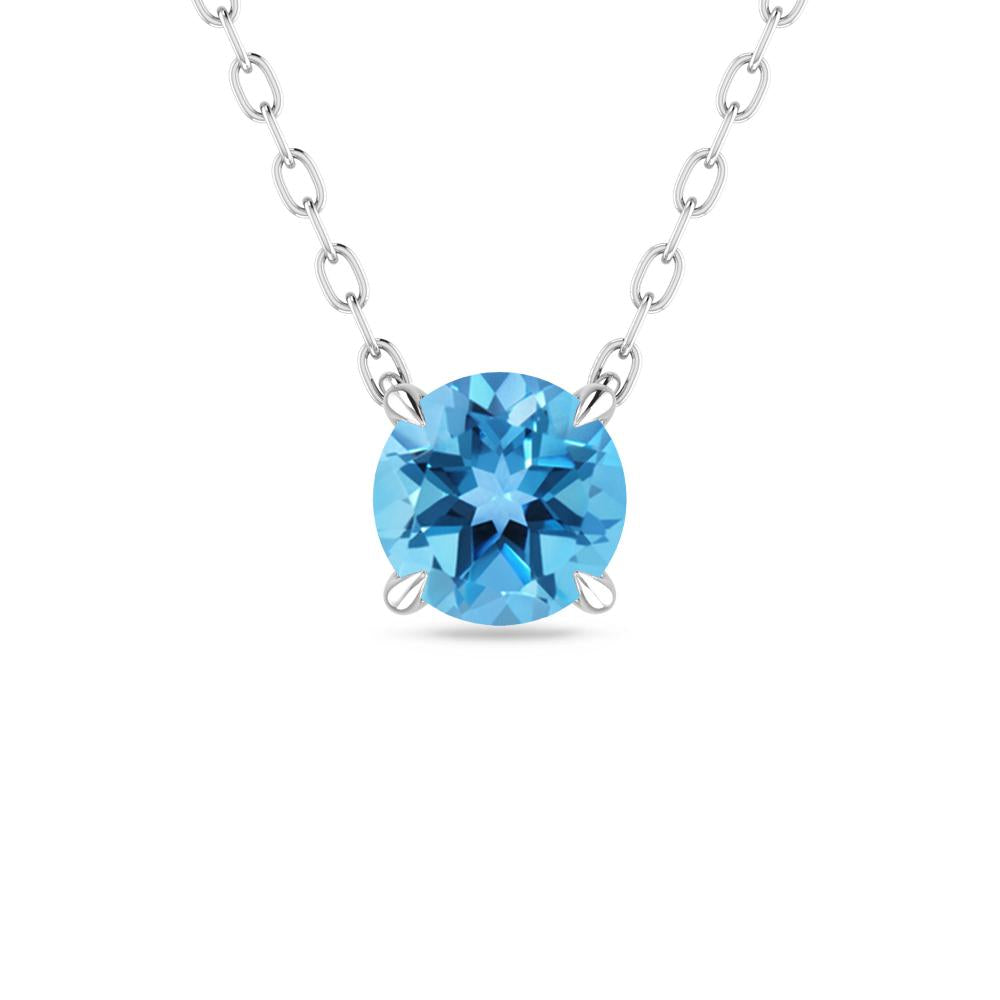 White Gold - Blue Topaz