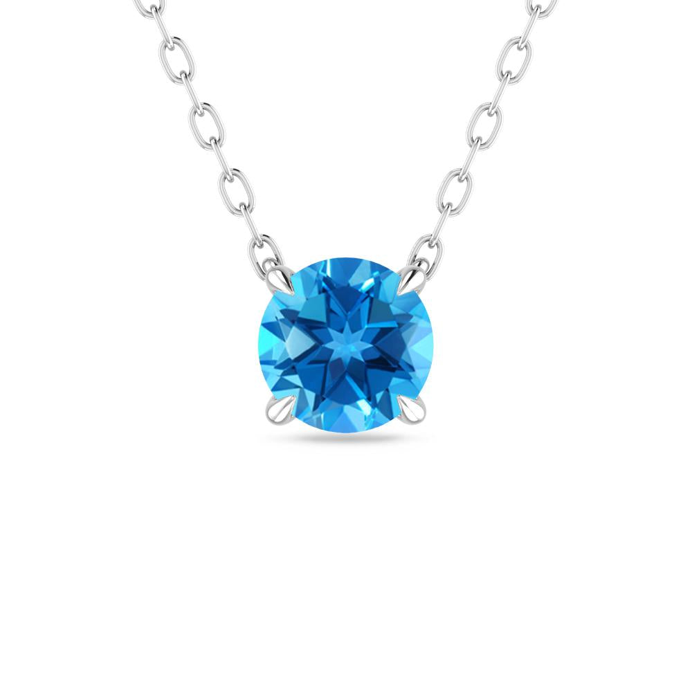 White Gold - Blue Topaz