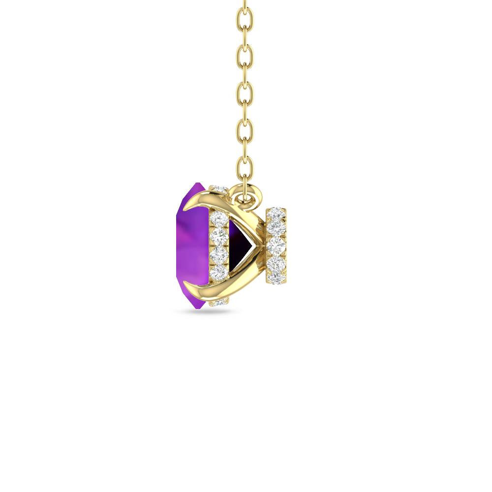 Yellow Gold - Amethyst