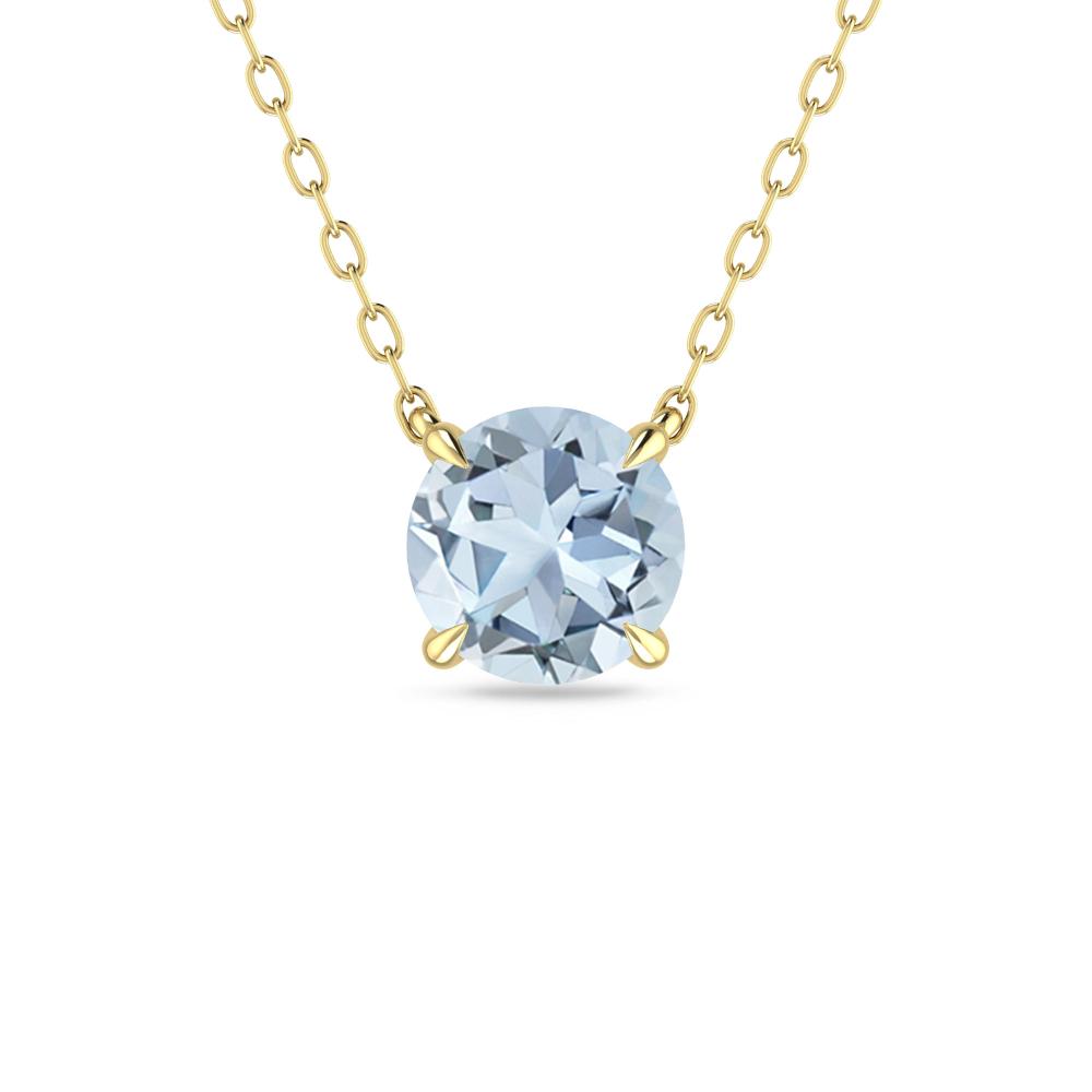 Yellow Gold - Aquamarine