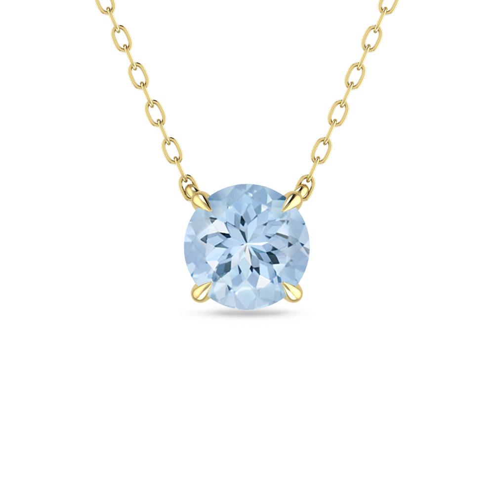 Yellow Gold - Aquamarine