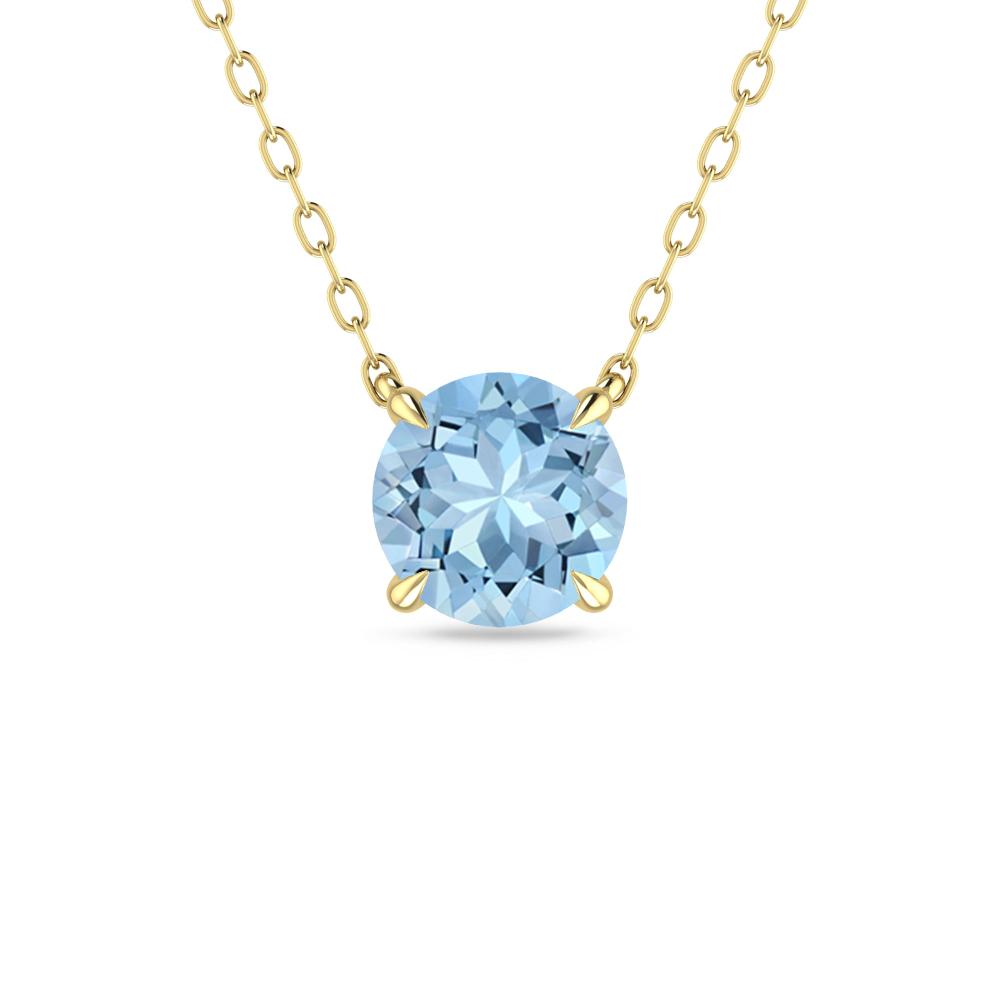 Yellow Gold - Aquamarine