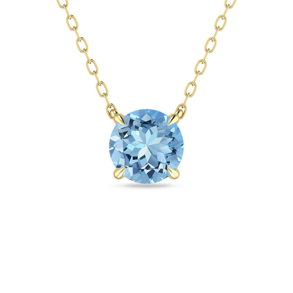 Yellow Gold - Aquamarine