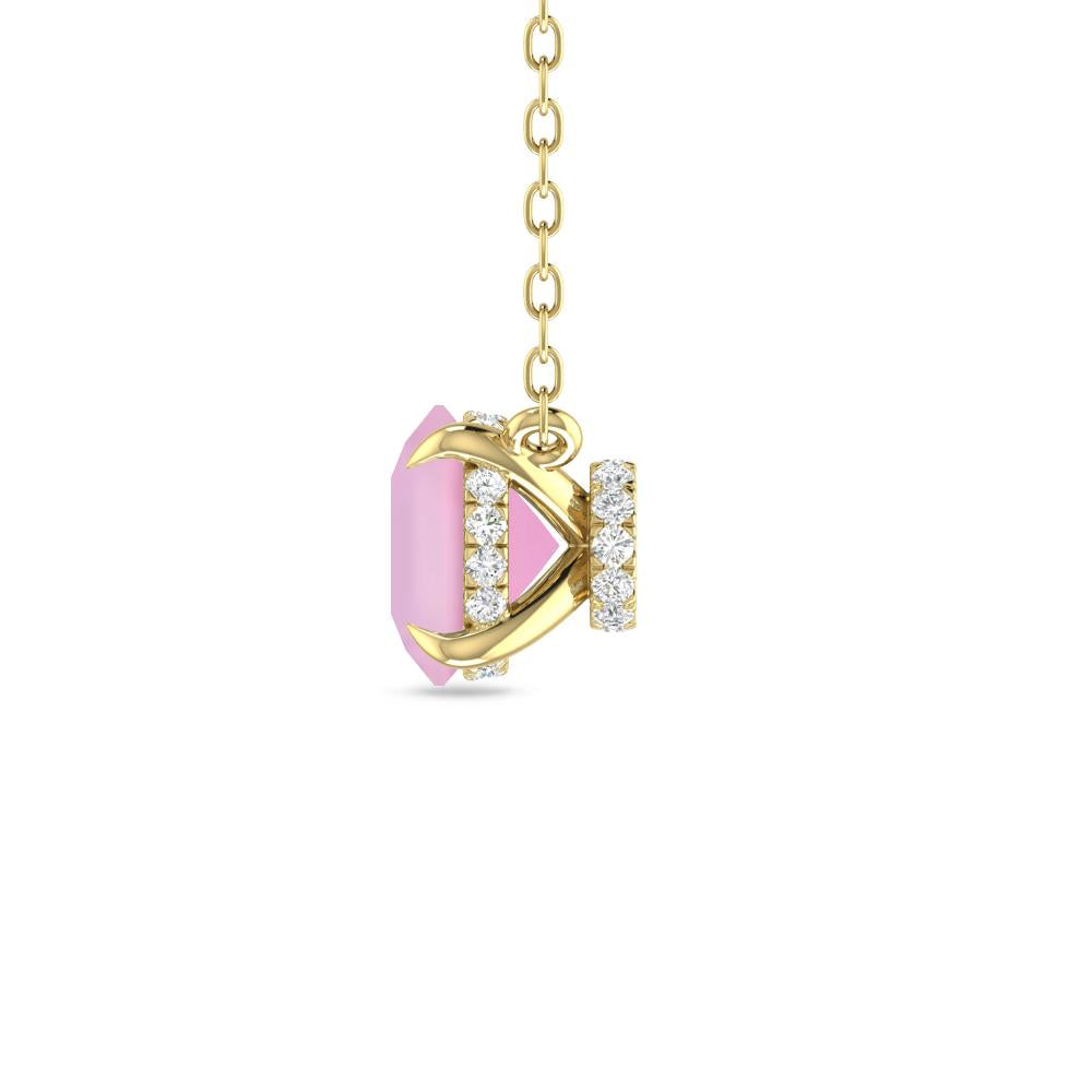 Yellow Gold - Pink Tourmaline