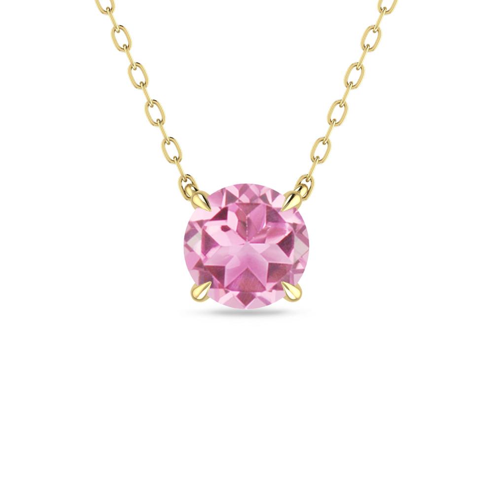 Yellow Gold - Pink Tourmaline