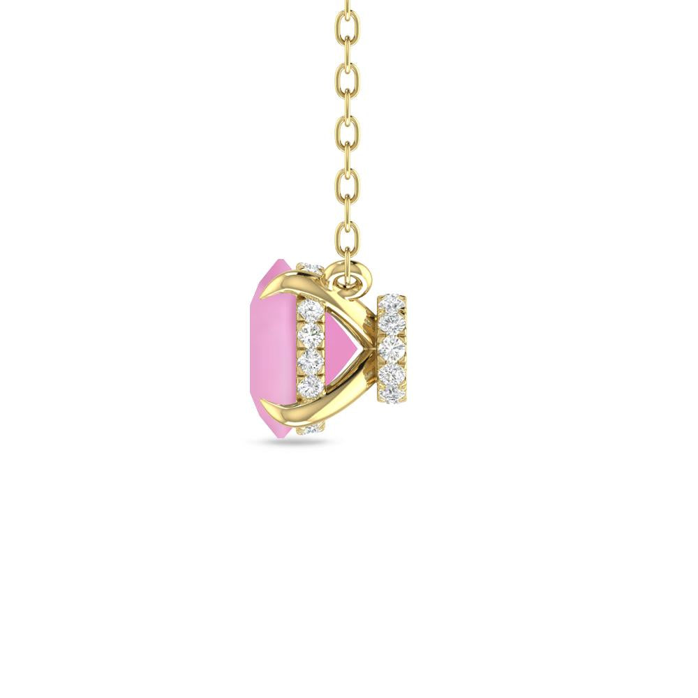 Yellow Gold - Pink Tourmaline