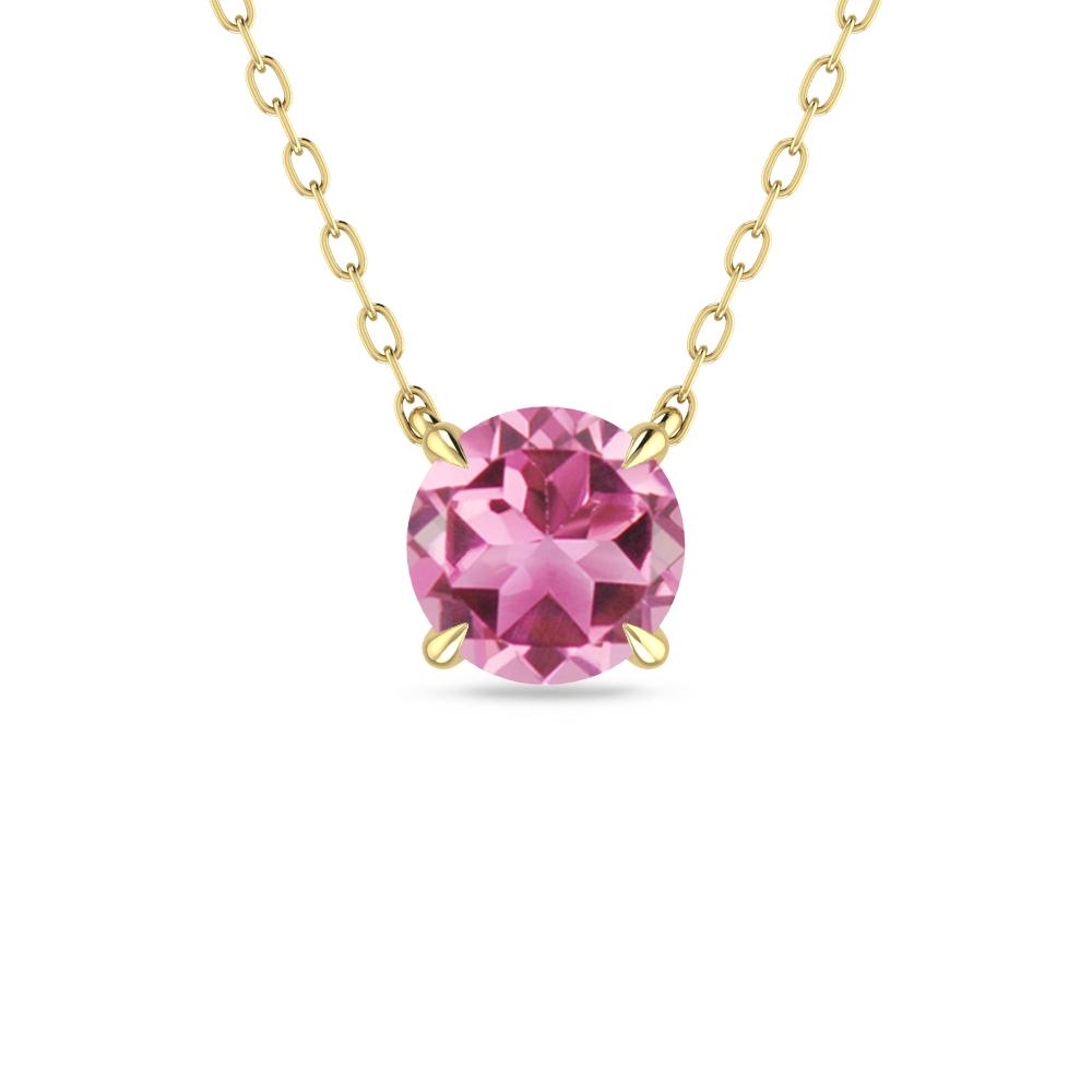 Yellow Gold - Pink Tourmaline