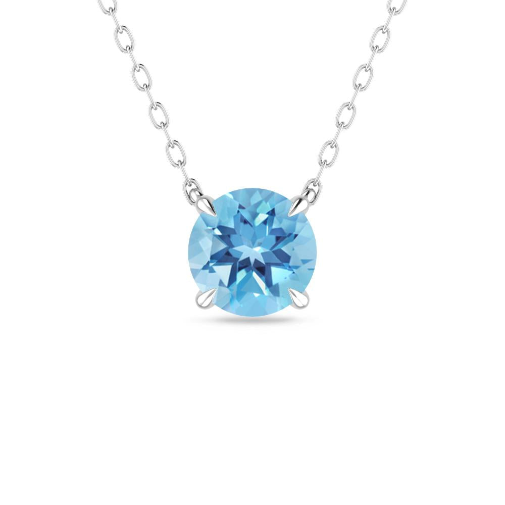 White Gold - Blue Topaz