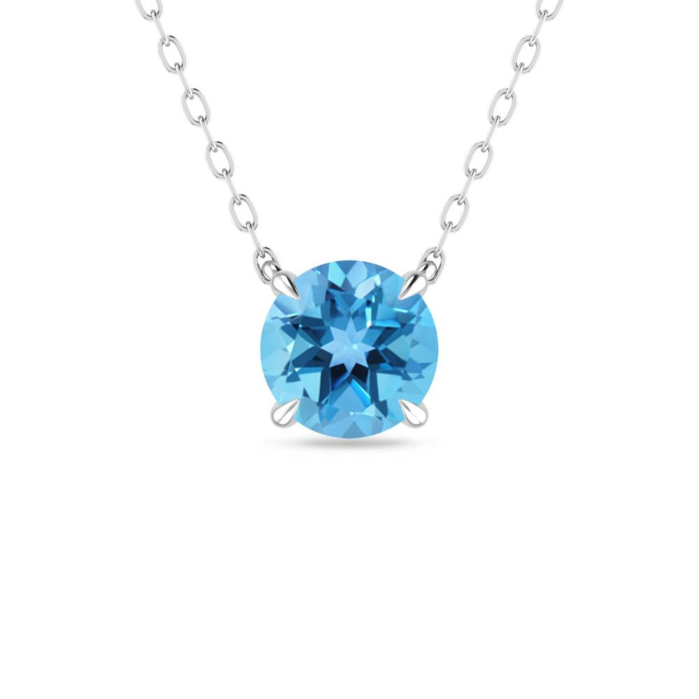 White Gold - Blue Topaz