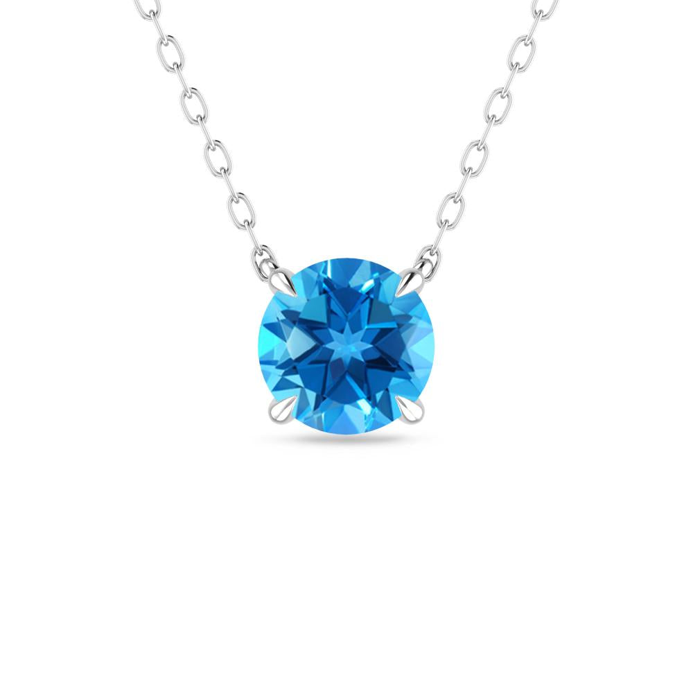 White Gold - Blue Topaz