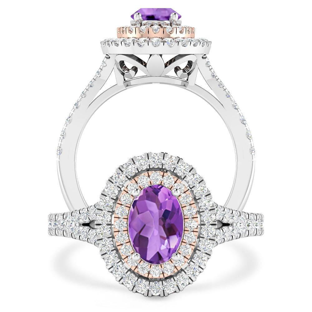 White Gold - Amethyst