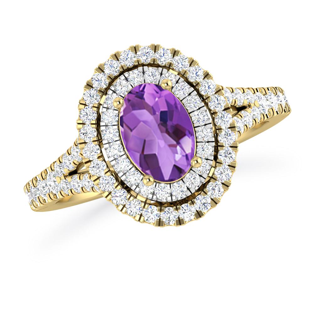 Yellow Gold - Amethyst