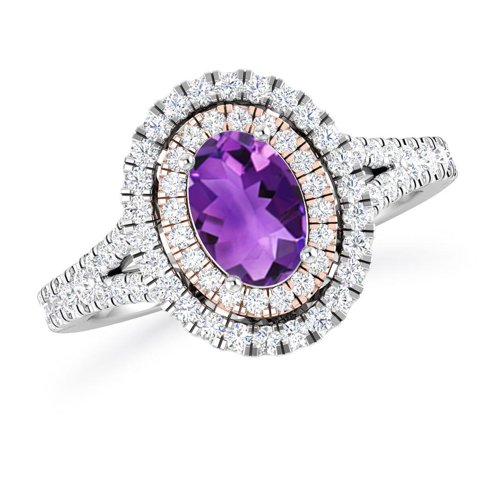 White Gold - Amethyst