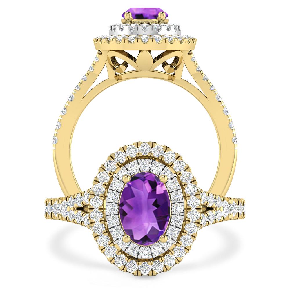 Yellow Gold - Amethyst