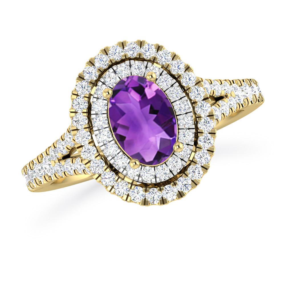 Yellow Gold - Amethyst