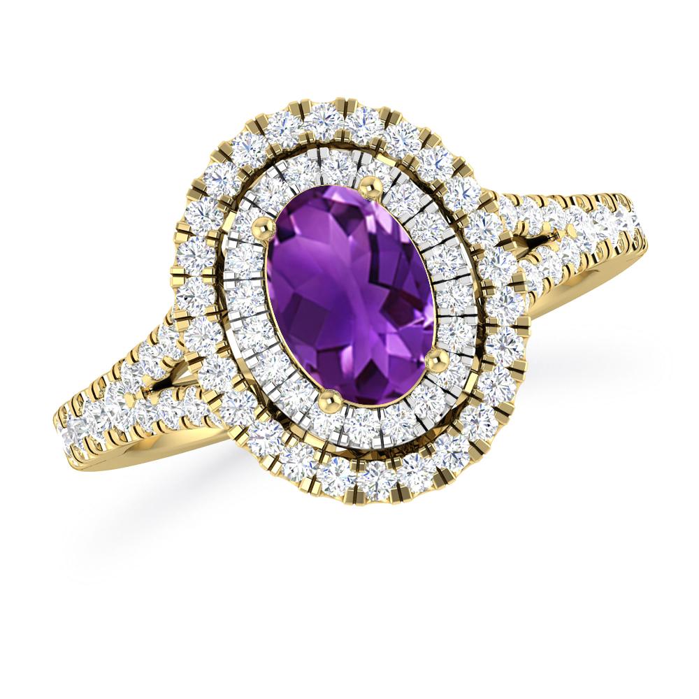 Yellow Gold - Amethyst