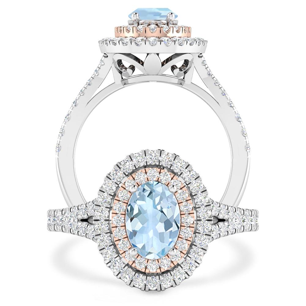 White Gold - Aquamarine