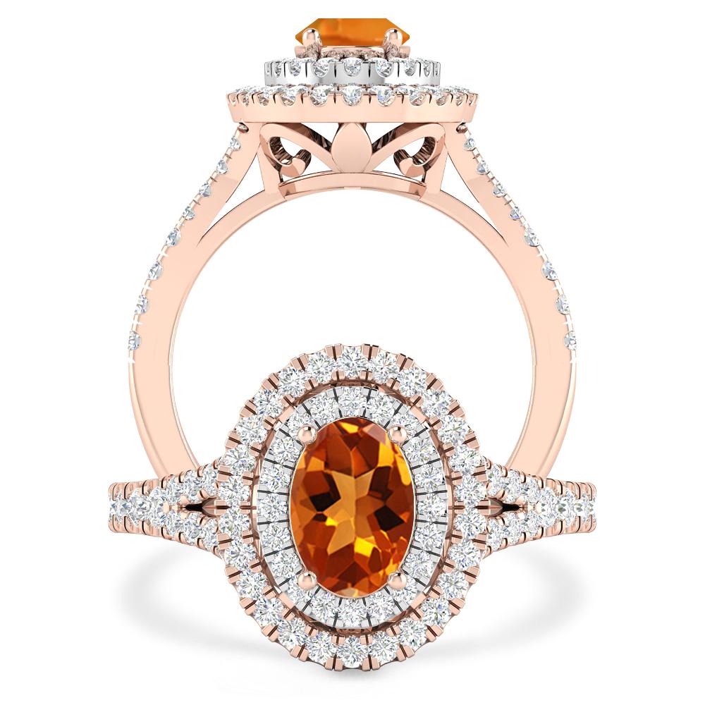 Rose Gold - Citrine