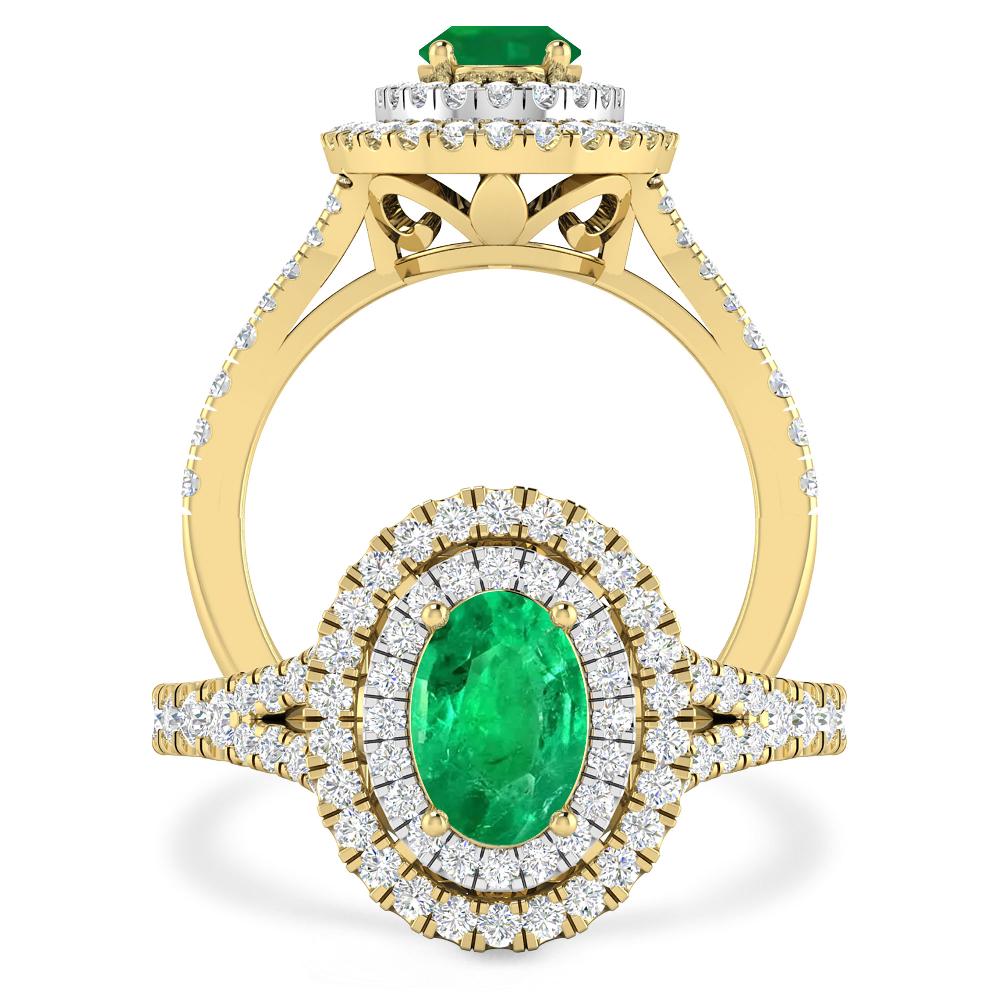 Yellow Gold - Emerald