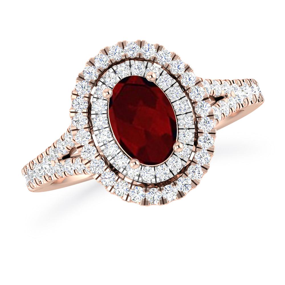 Rose Gold - Garnet