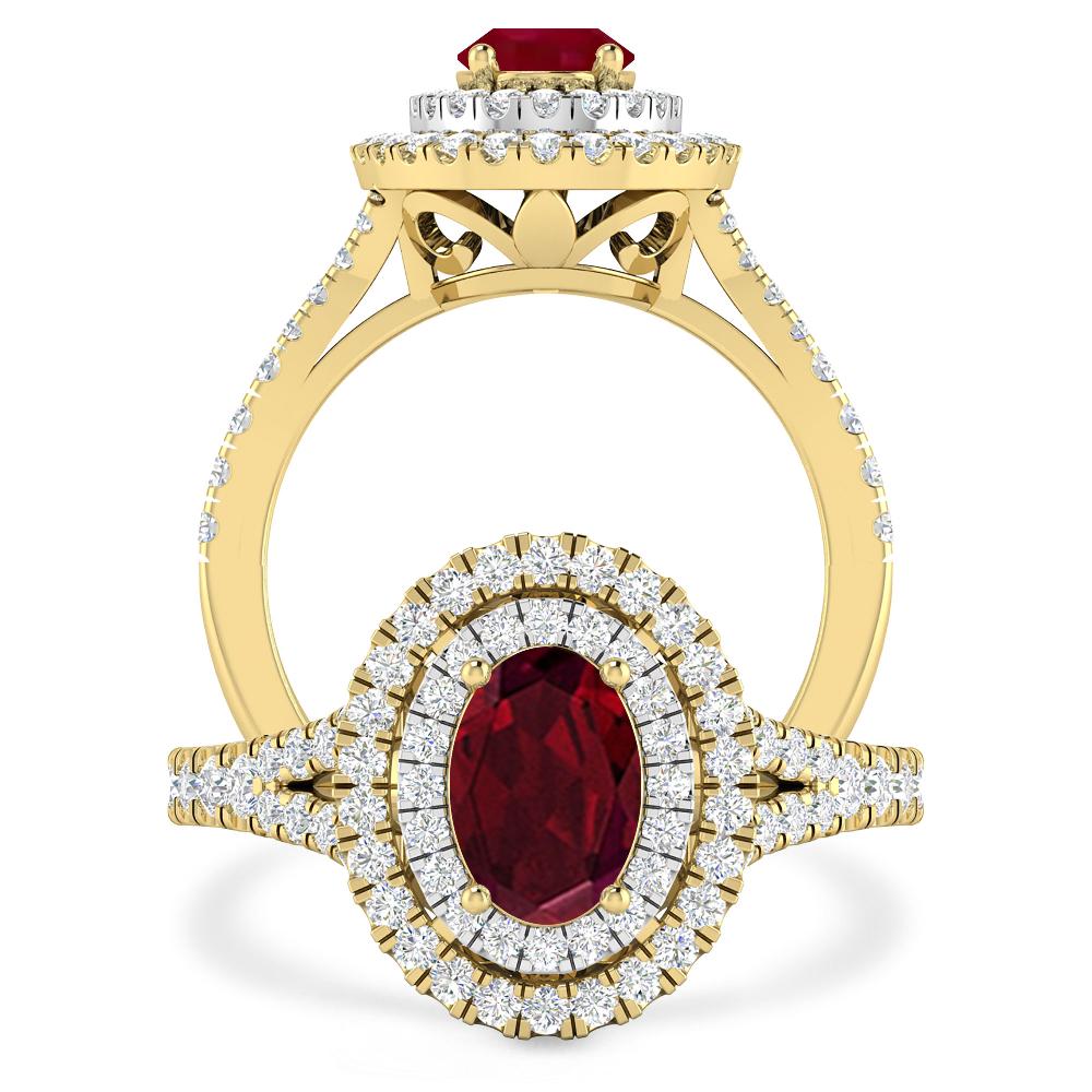 Yellow Gold - Garnet