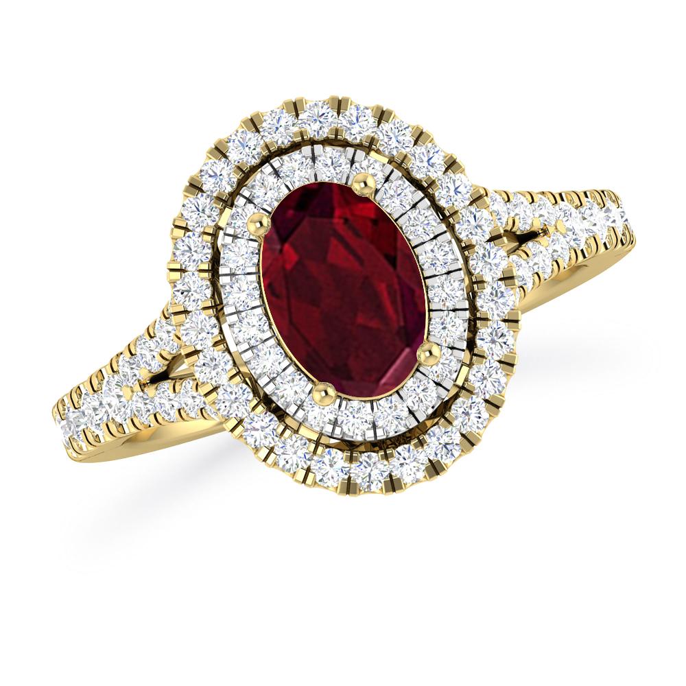 Yellow Gold - Garnet