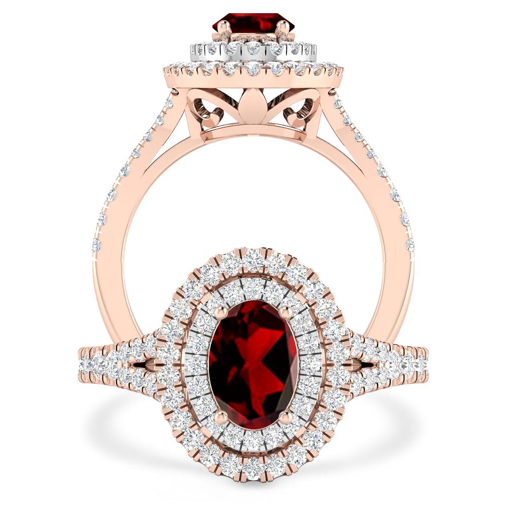 Rose Gold - Garnet