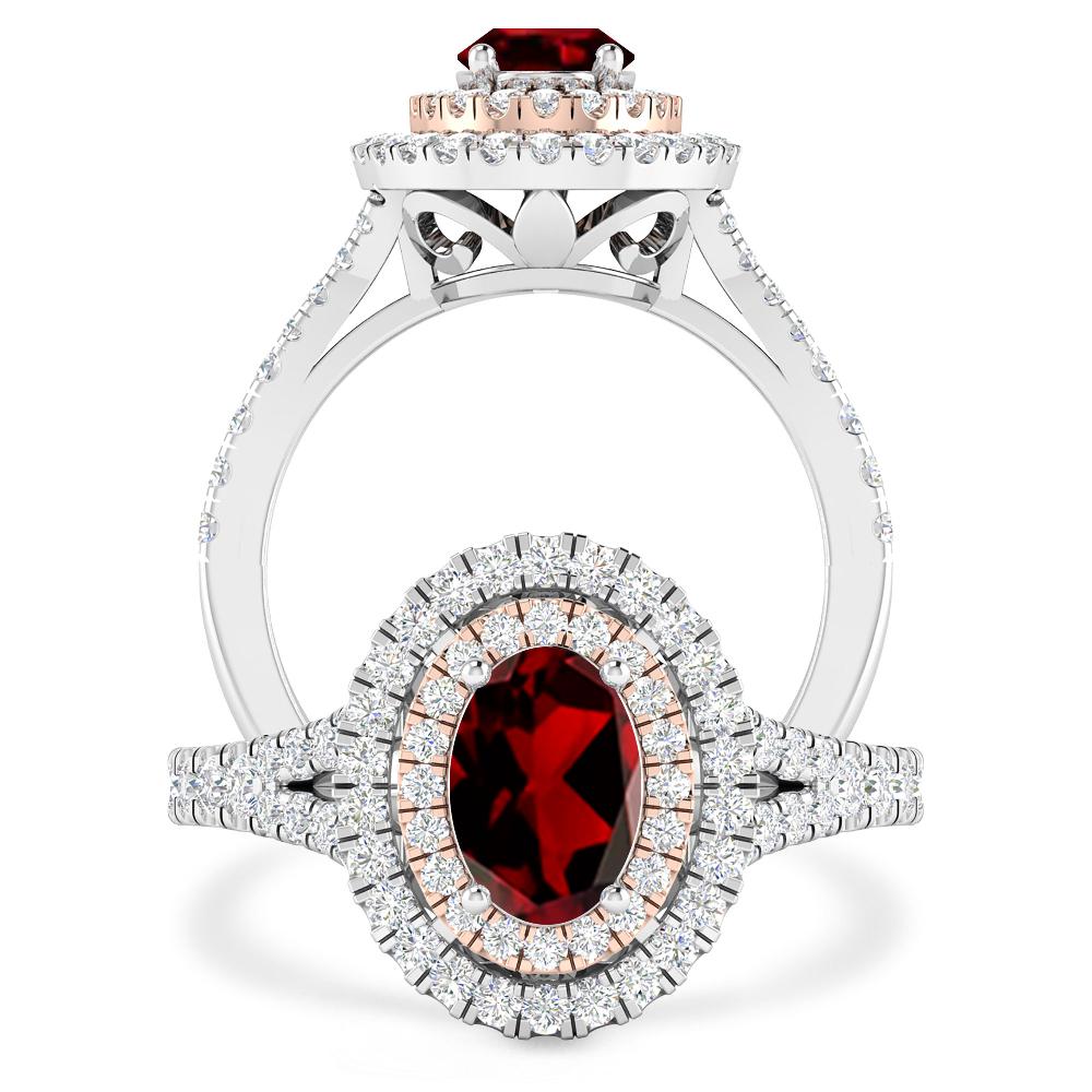 White Gold - Garnet