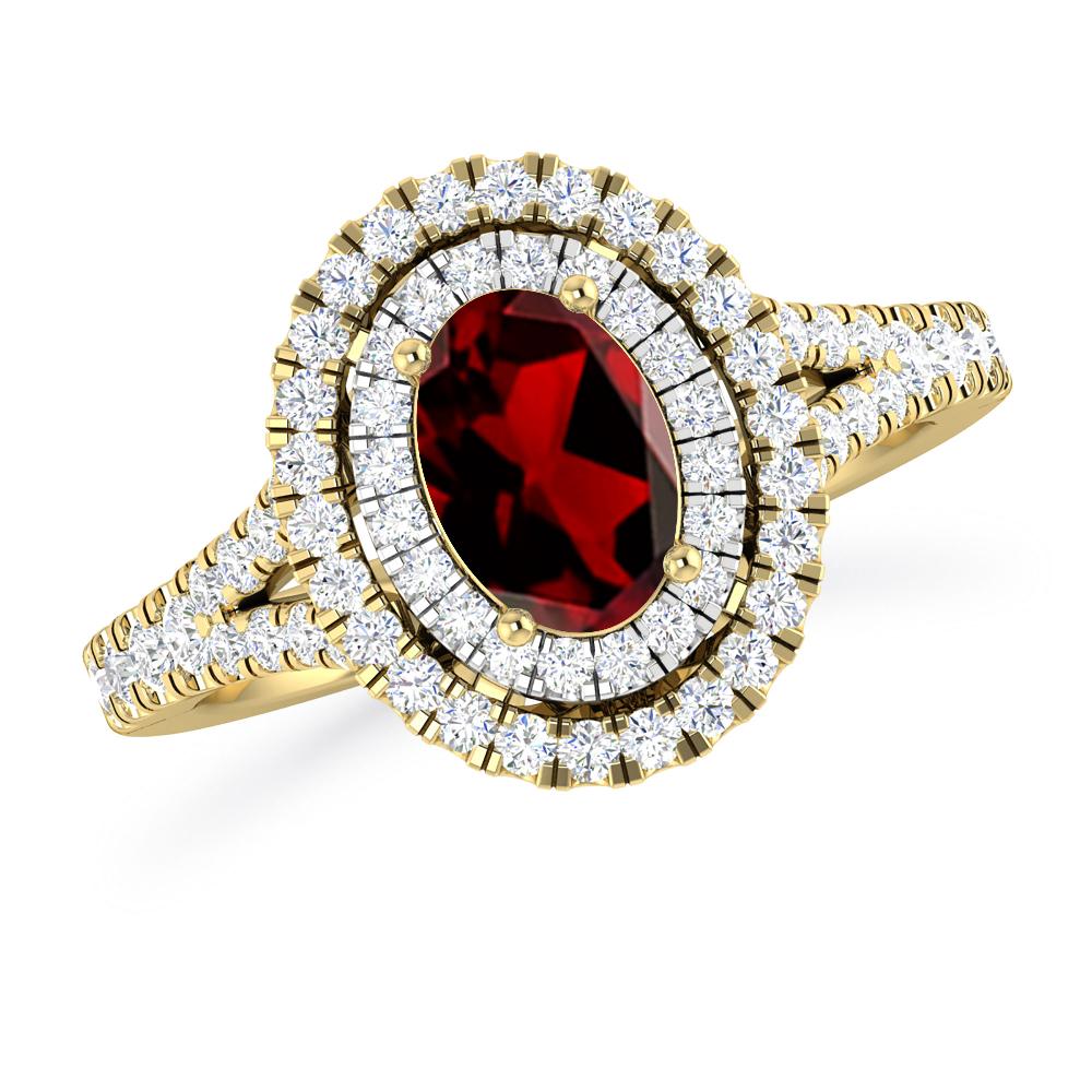 Yellow Gold - Garnet