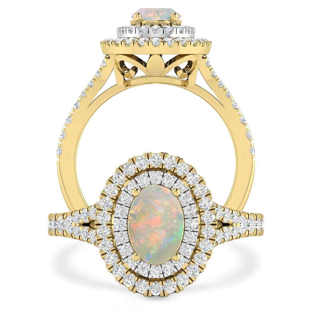 Yellow Gold - Opal