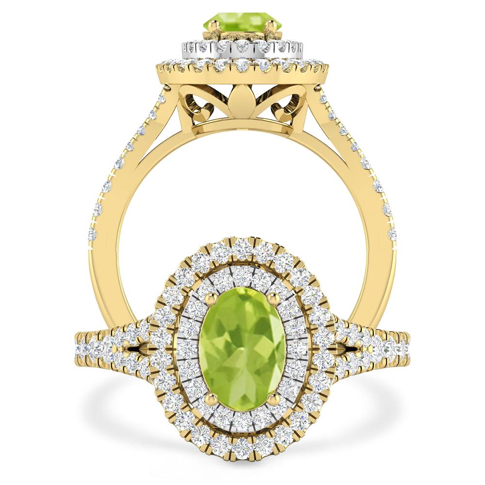 Yellow Gold - Peridot