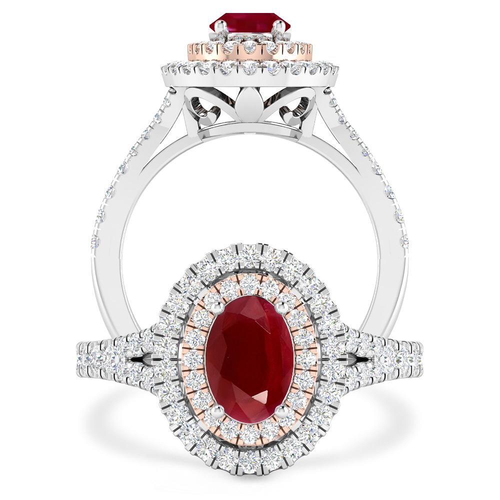 White Gold - Ruby