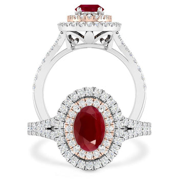 White Gold - Ruby