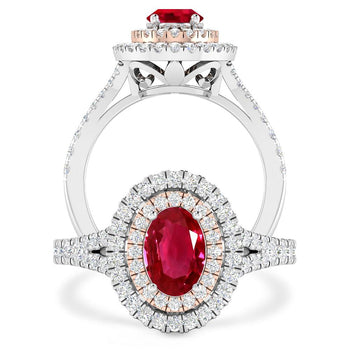 White Gold - Ruby