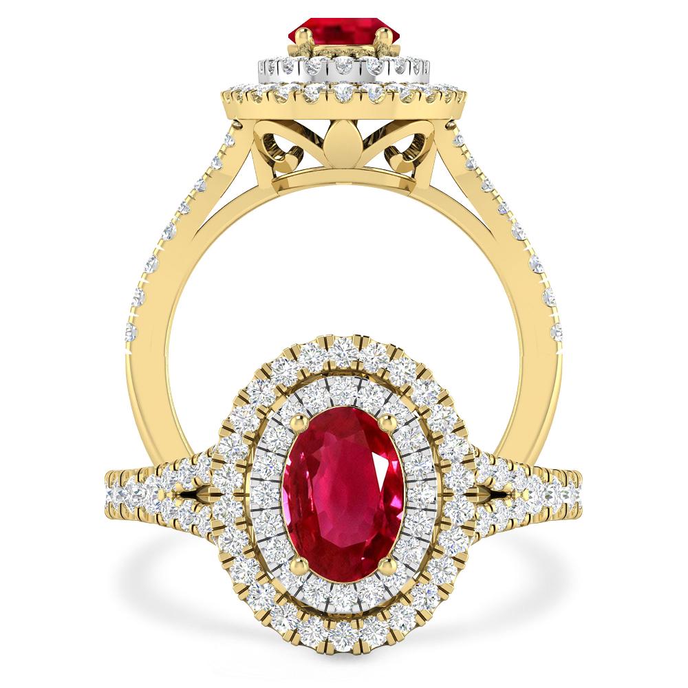 Yellow Gold - Ruby