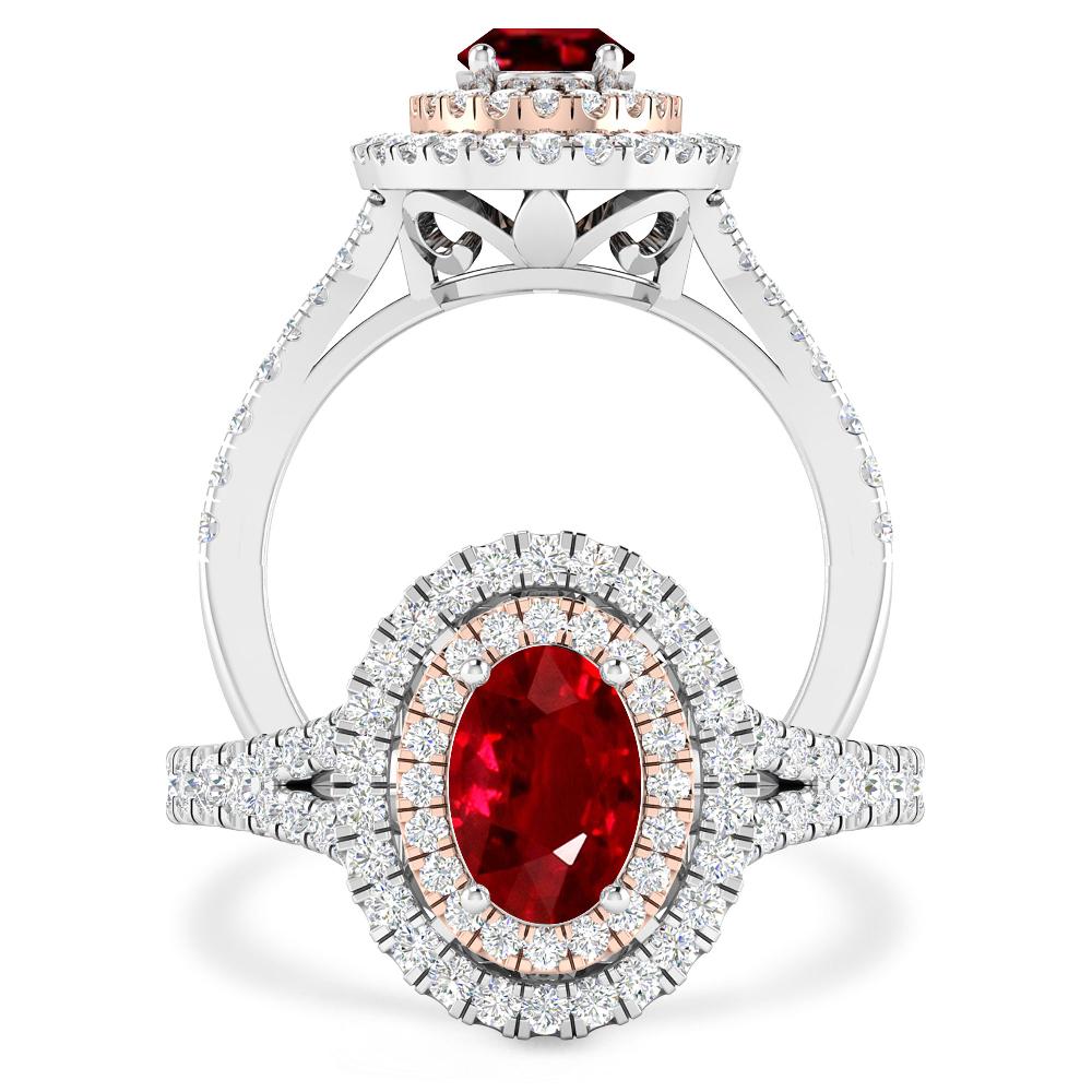 White Gold - Ruby