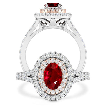 White Gold - Ruby