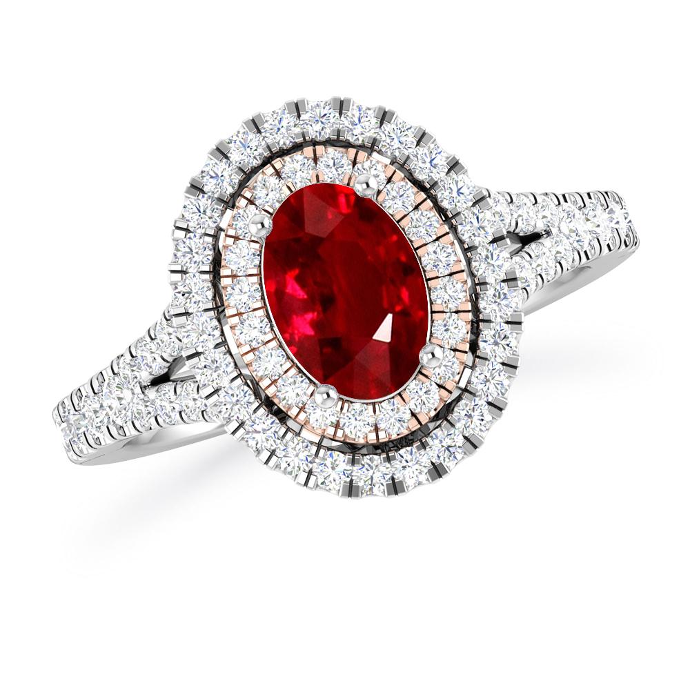 White Gold - Ruby