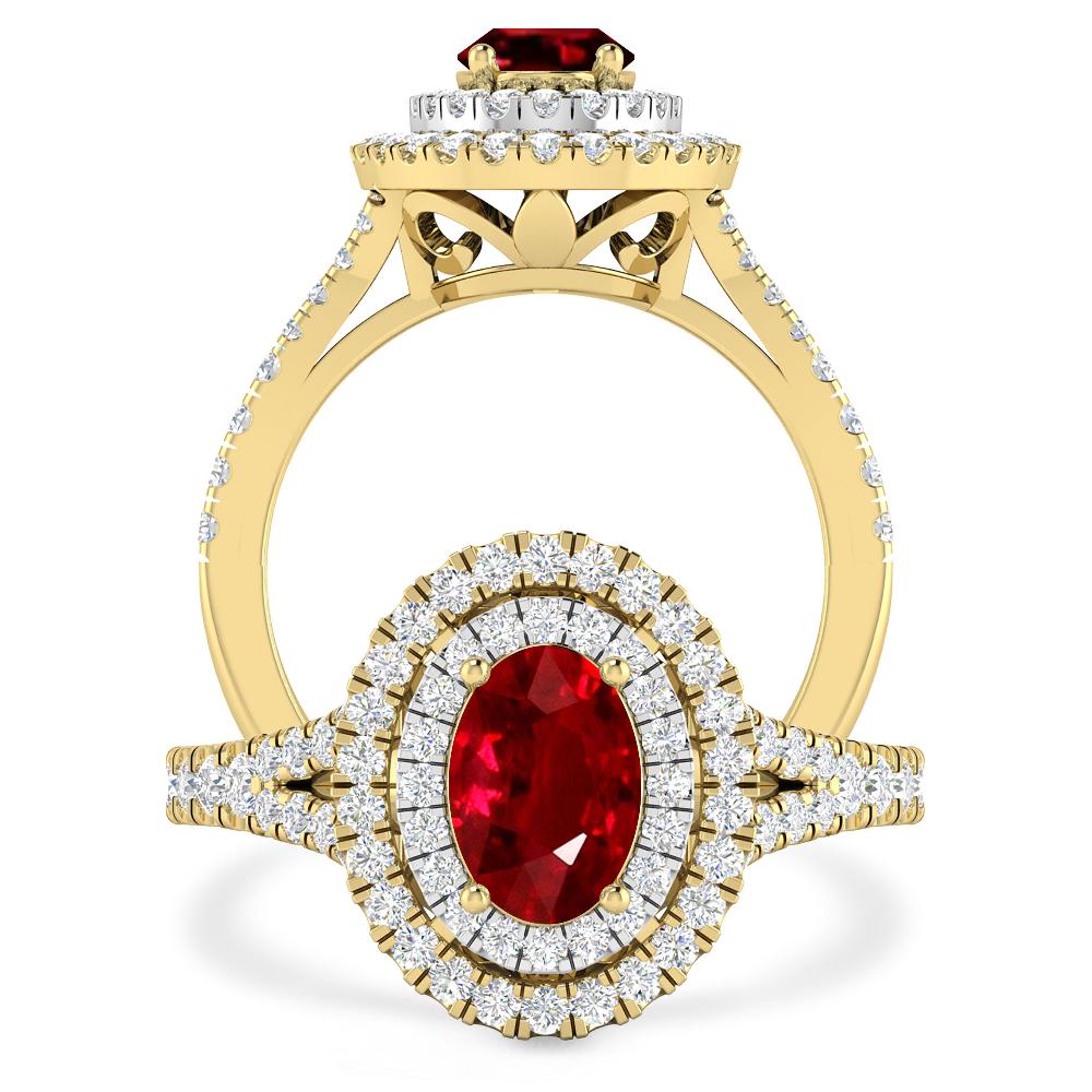 Yellow Gold - Ruby