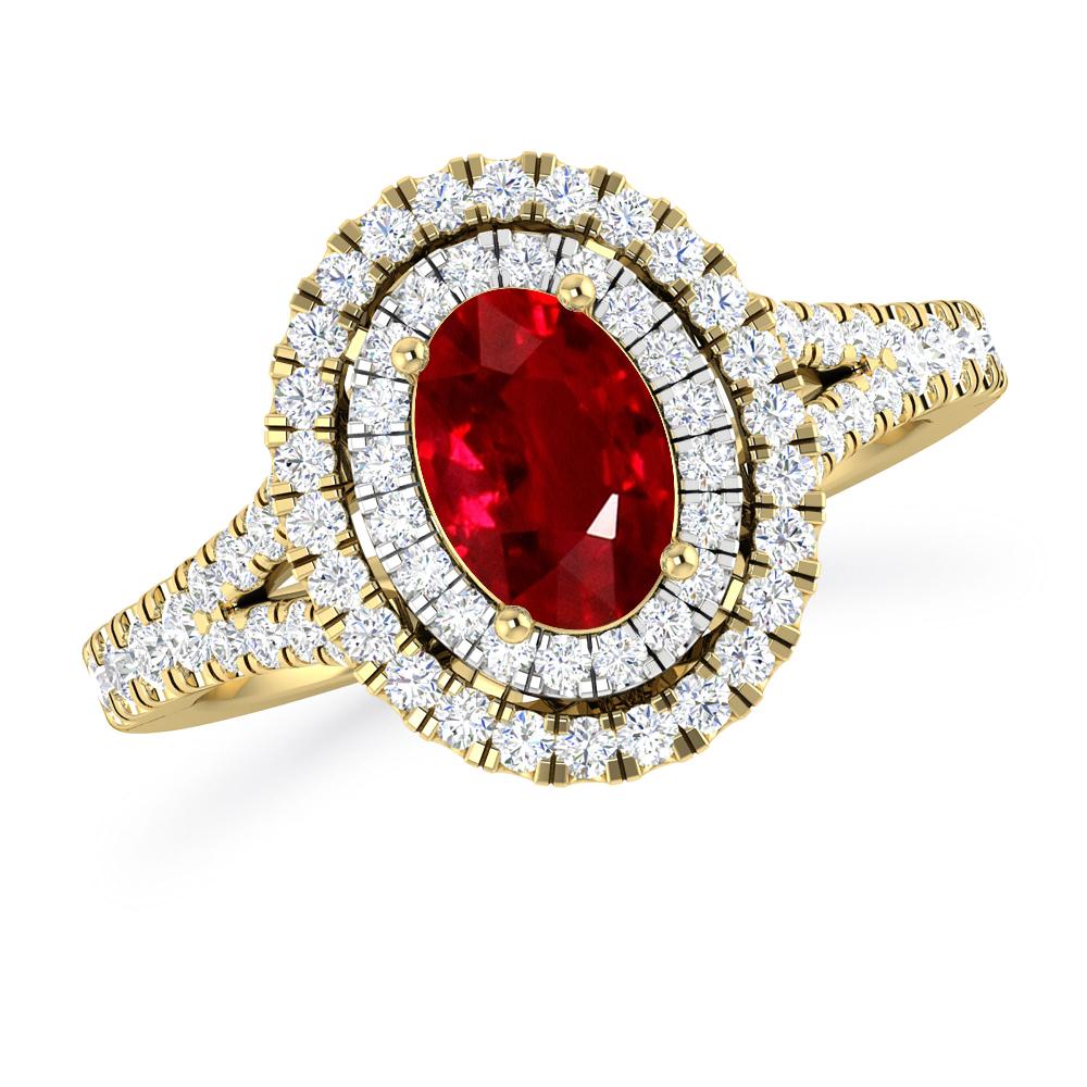 Yellow Gold - Ruby