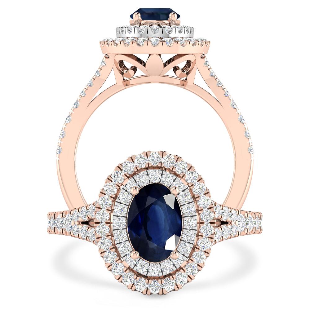 Rose Gold - Sapphire