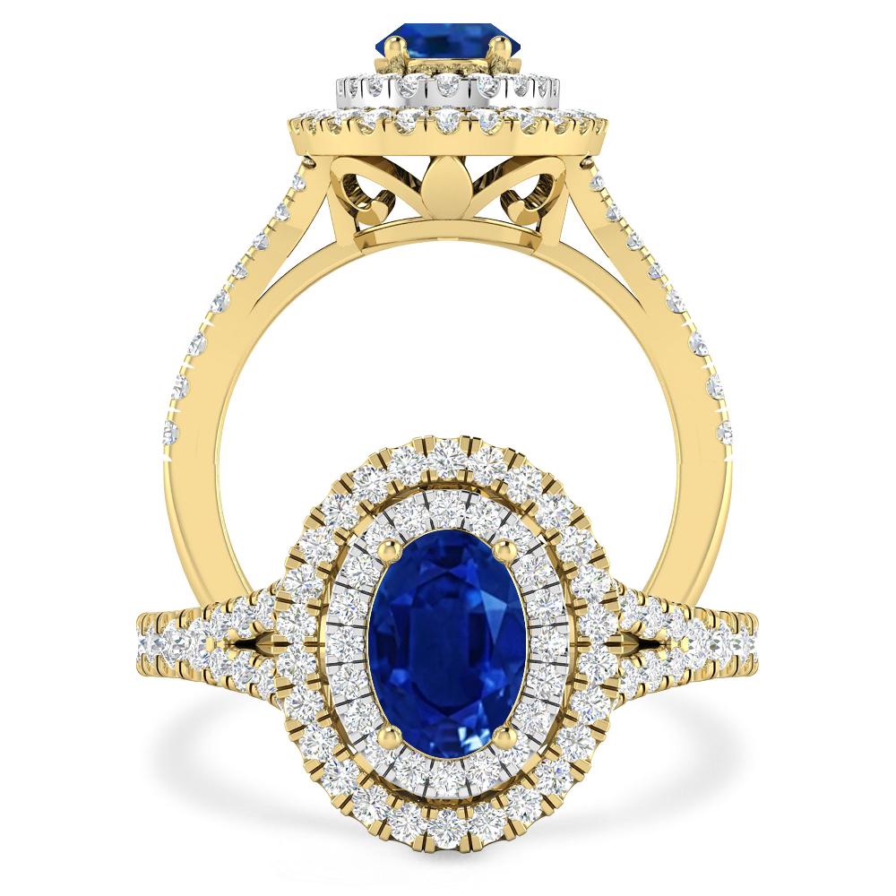 Yellow Gold - Sapphire