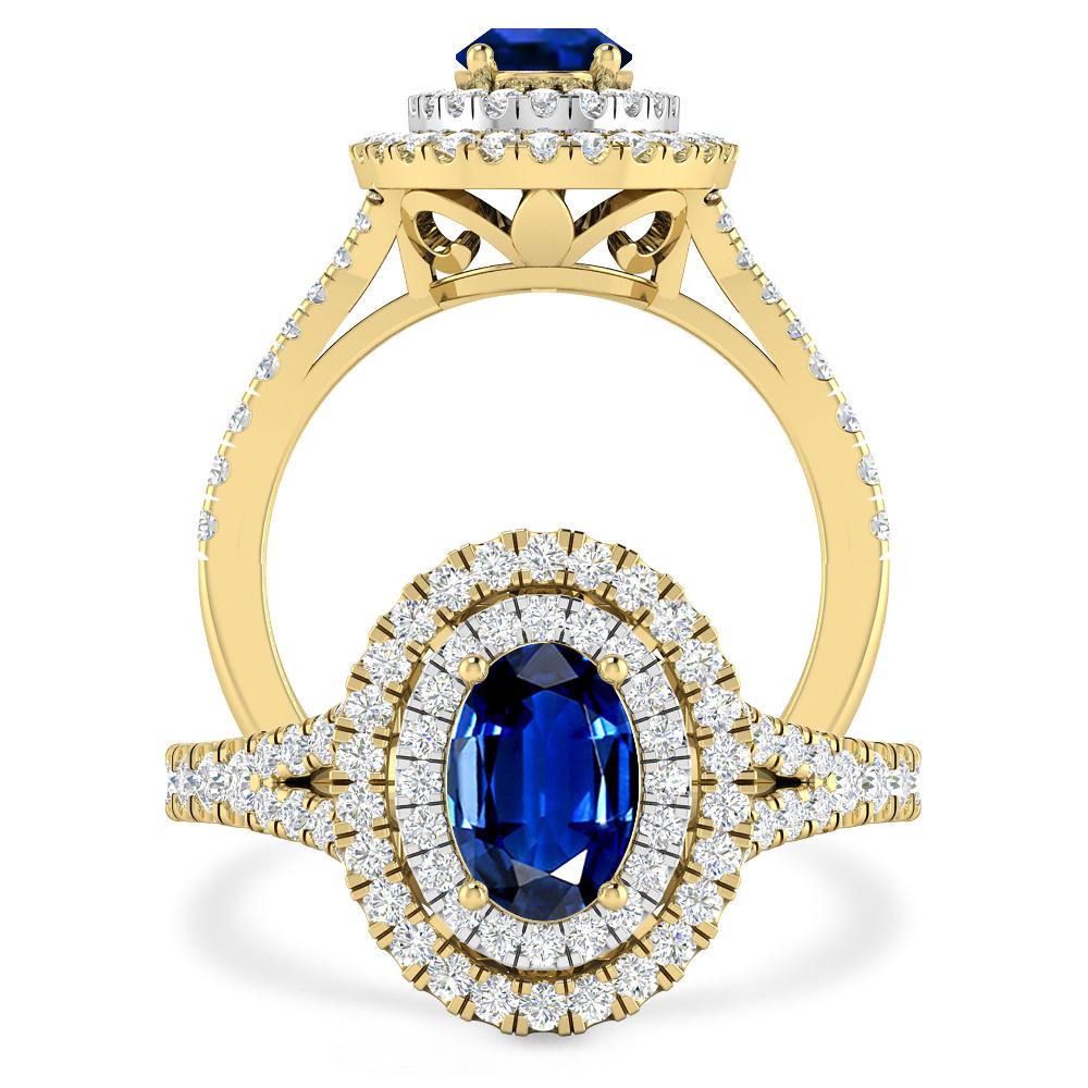 Yellow Gold - Sapphire