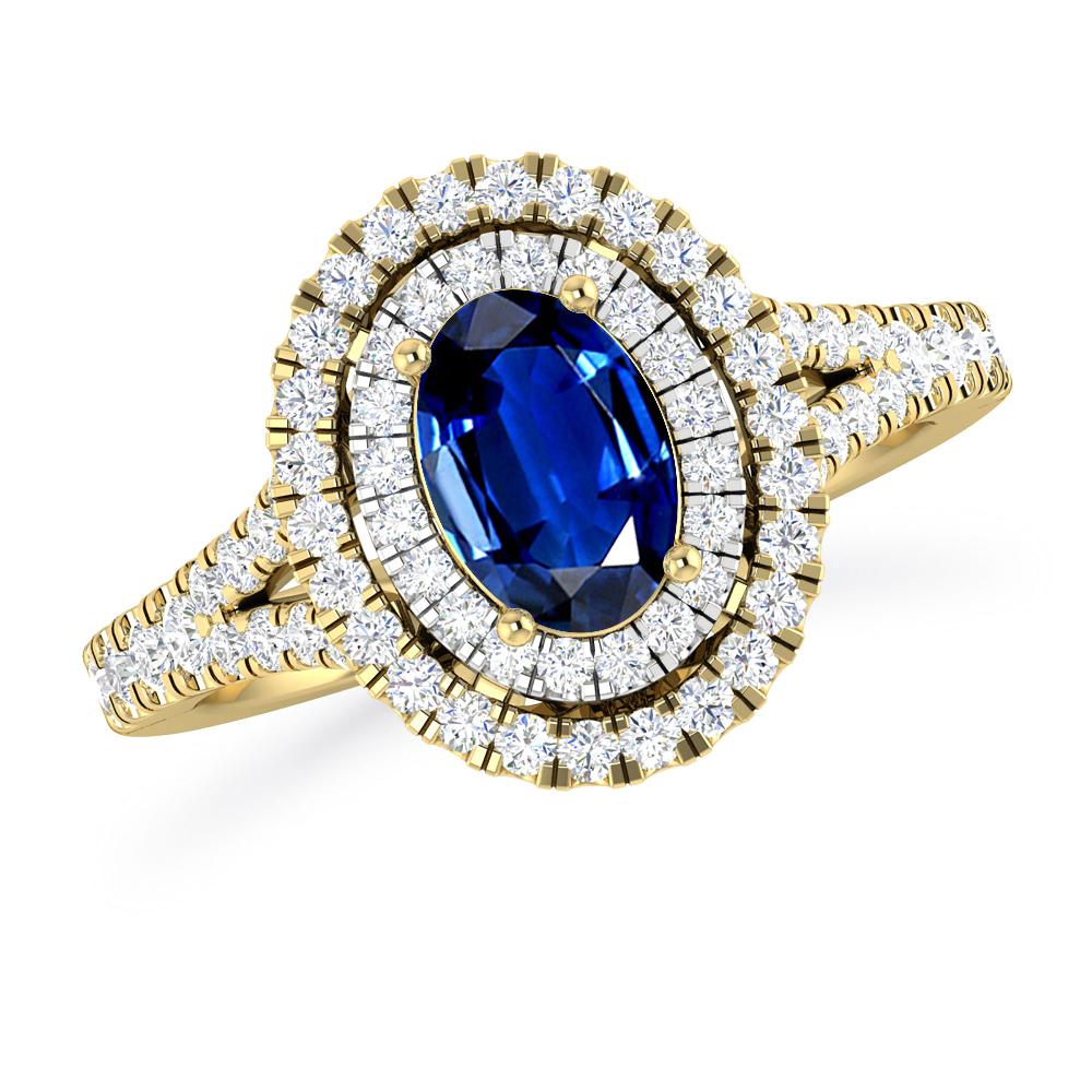 Yellow Gold - Sapphire