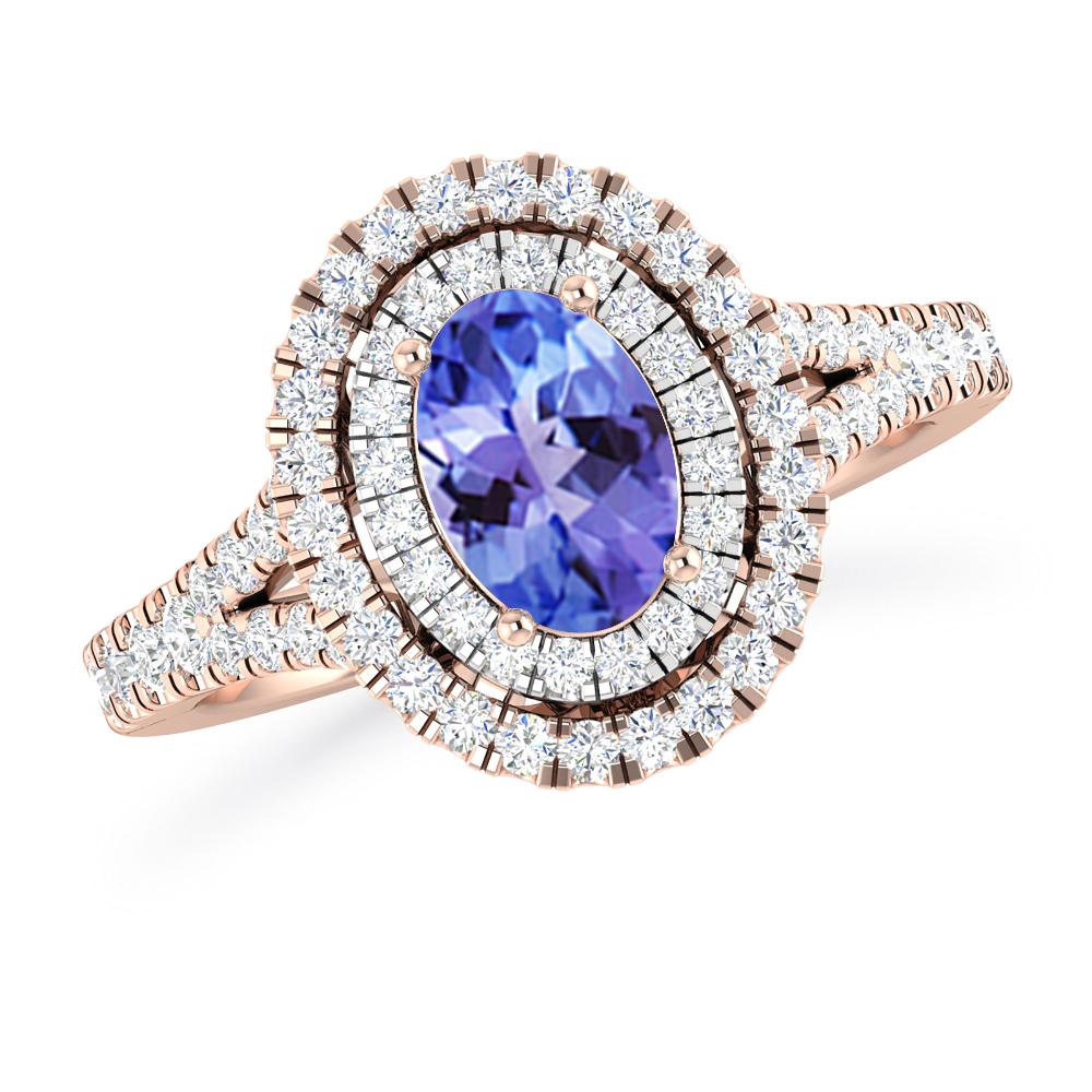 Rose Gold - Tanzanite