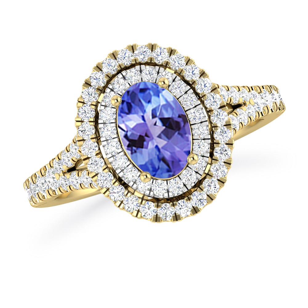 Yellow Gold - Tanzanite